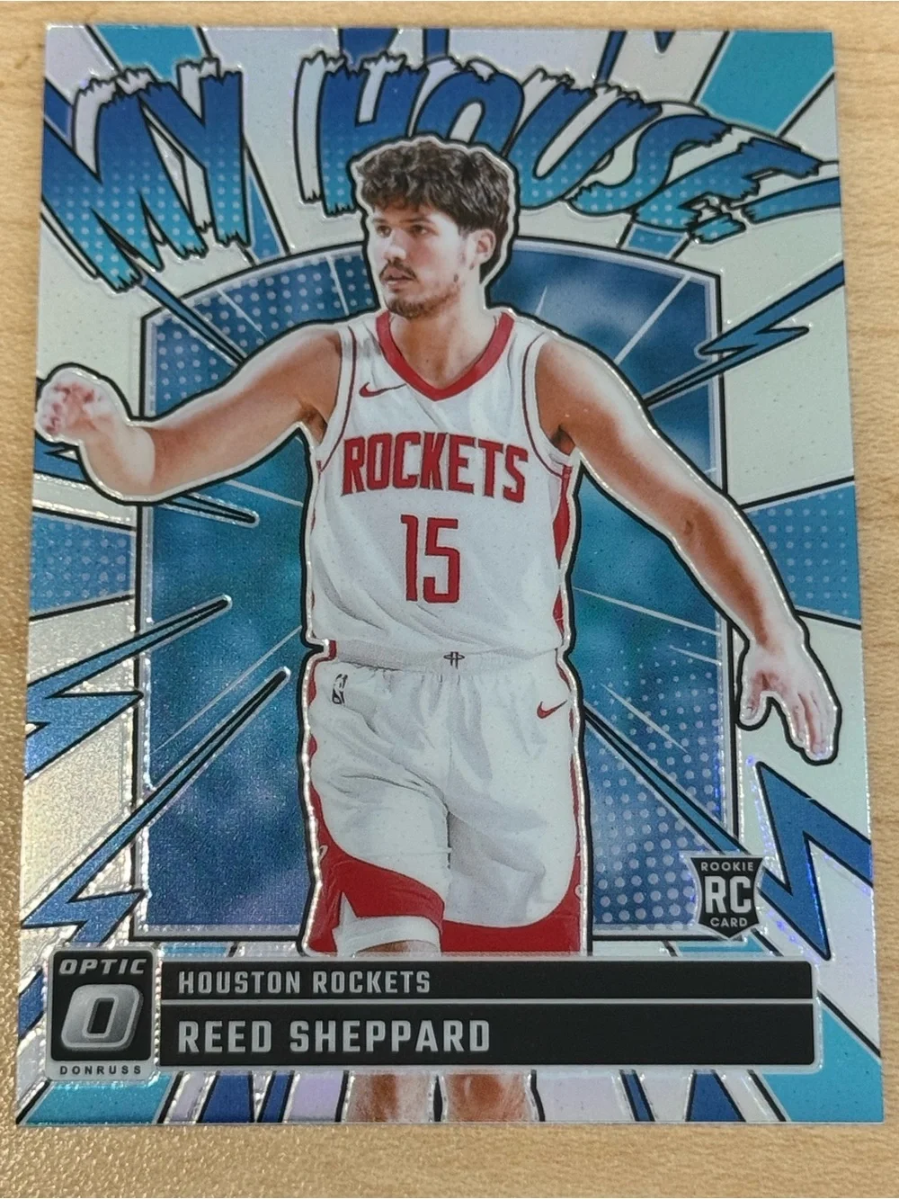 24-25 Panini Donruss Optic-Reed Sheppard My House- Houston Rockets (RC) No. 18